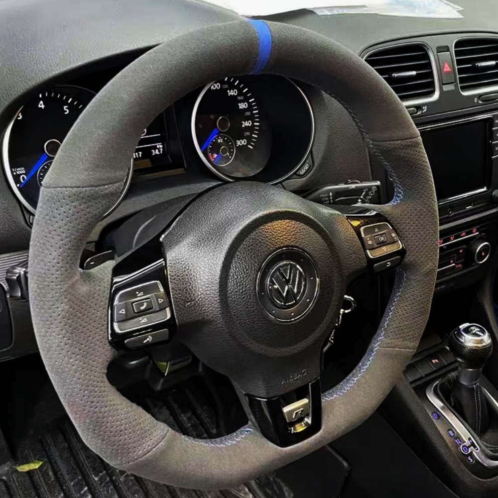 Car Steering Wheel Cover Anti Slip Breathable - Penutup roda kemudi mobil kustom kulit