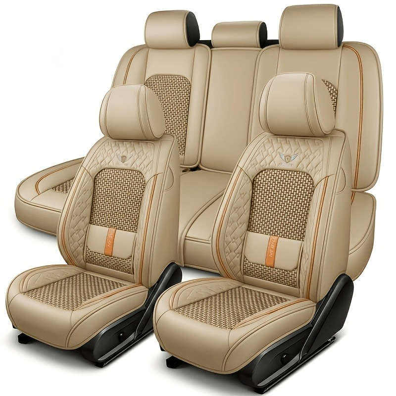 Leather Car Seat Covers Full Set Universal - Untuk jetour t2 dacia jogger ex30
