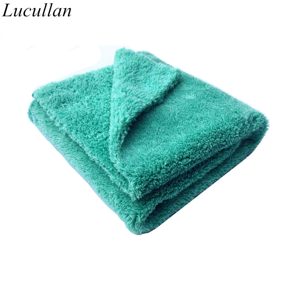 Microfiber Car Drying Towel Super Absorbent - TERBAIK!!! plush Microfiber Edgeless Handuk 16
