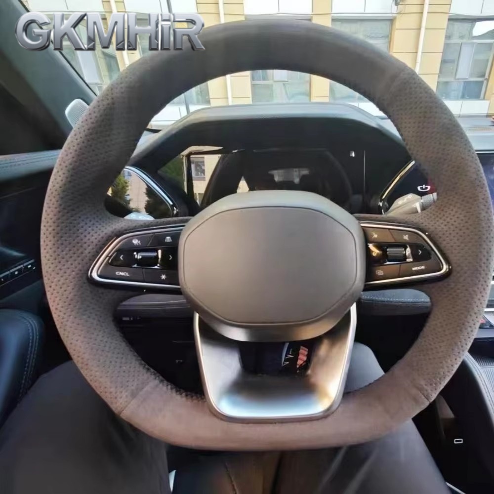 Car Steering Wheel Cover Anti Slip Breathable - Kustomisasi Aksesori Penutup Roda Kemudi Mobil