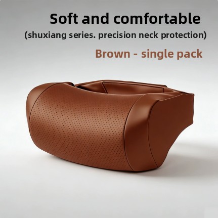 Memory Foam Car Neck Pillow Lumbar Support - Bantal Leher Mobil Busa Memori Kulit