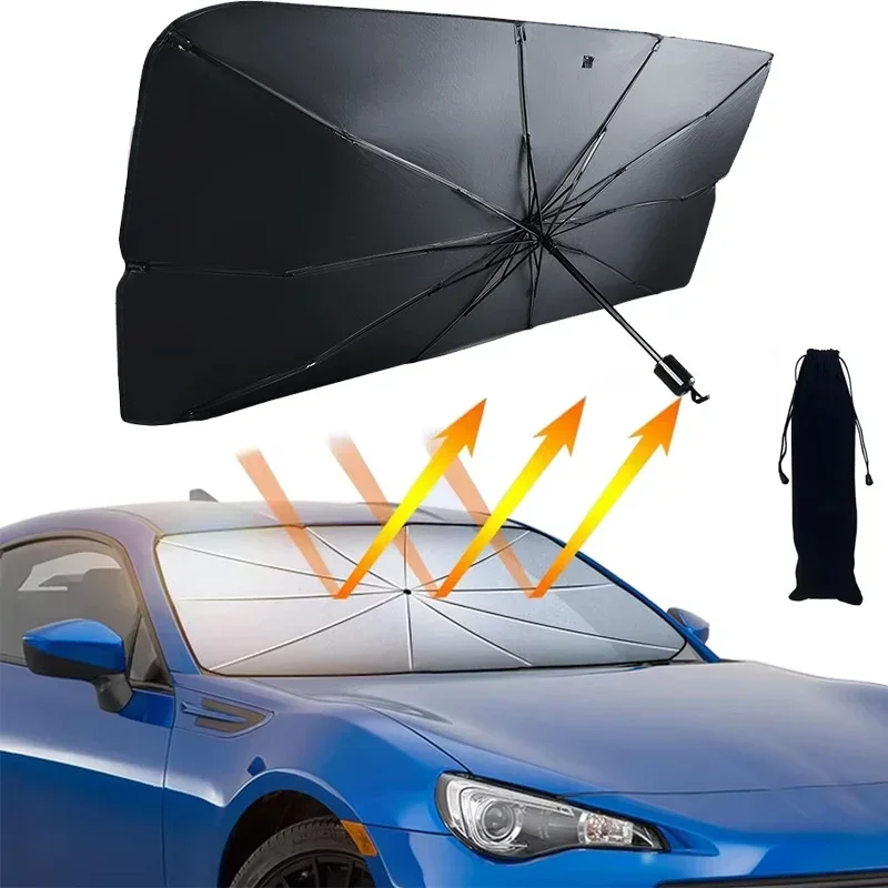 Penutup Kaca Depan Mobil Payun - Car Sunshade Windshield Umbrella Foldable ulasan dan harga