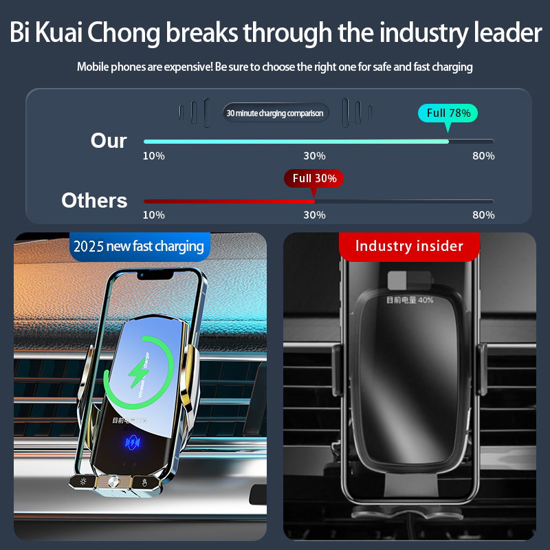 Pengisi Daya Nirkabel Mobil St - Wireless Car Charger Mount Fast Charging ulasan dan harga