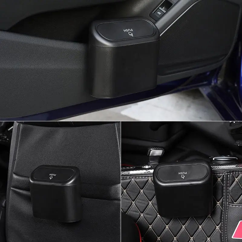 Grosir plastik portabel kotak  - Waterproof Car Trash Can With Lid ulasan dan harga