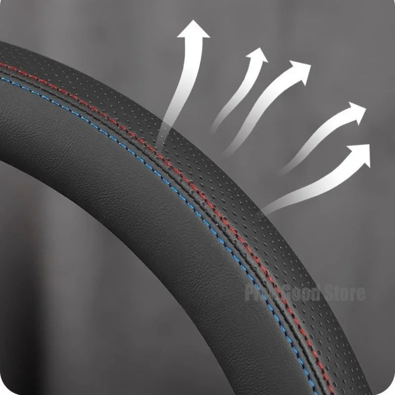 Sarung Setir Mobil Kulit Nappa - Car Steering Wheel Cover Anti Slip Breathable ulasan dan harga