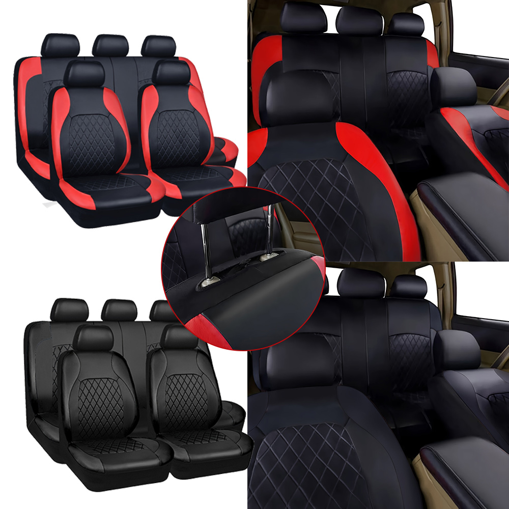Sarung Jok Mobil Baru Pola Ber - Leather Car Seat Covers Full Set Universal ulasan dan harga