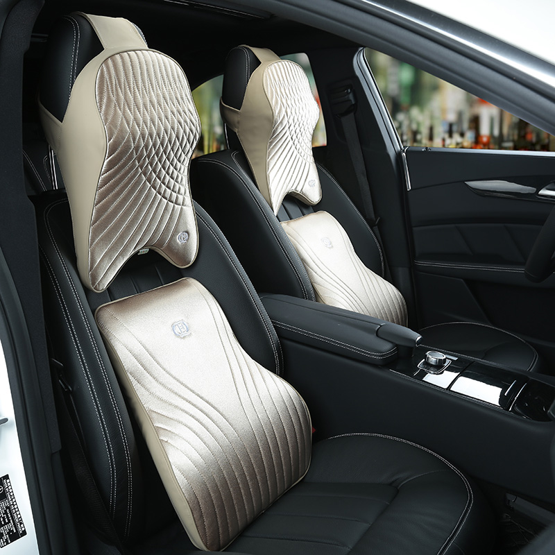 Set bantal mobil busa memori,  - Memory Foam Car Neck Pillow Lumbar Support ulasan dan harga