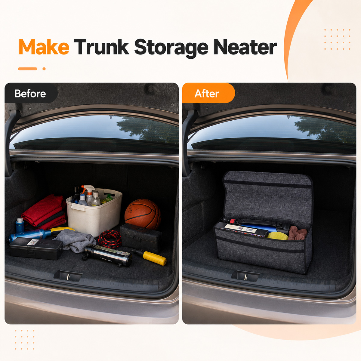 YONGRUN Kotak Penyimpanan Mobi - Car Trunk Organizer Foldable Storage Box ulasan dan harga