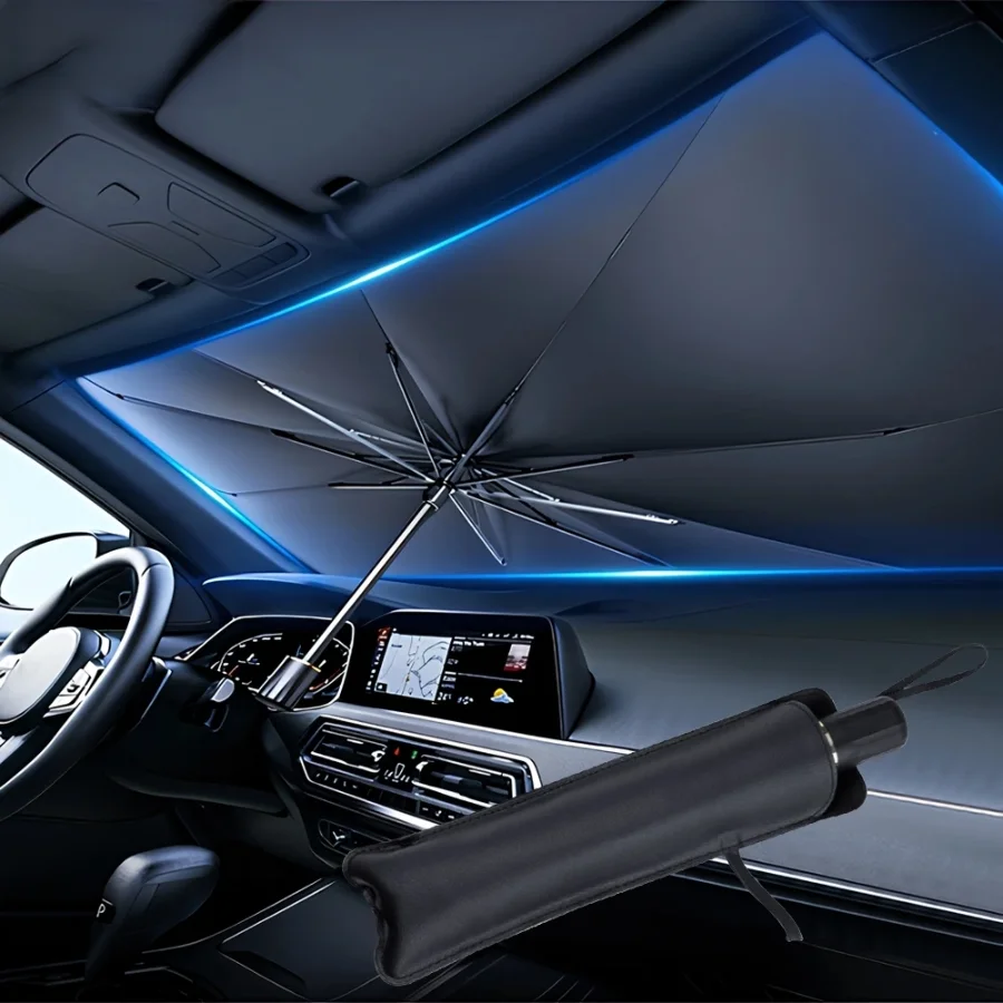 Penutup Kaca Depan Mobil Lipat - Car Sunshade Windshield Umbrella Foldable ulasan dan harga