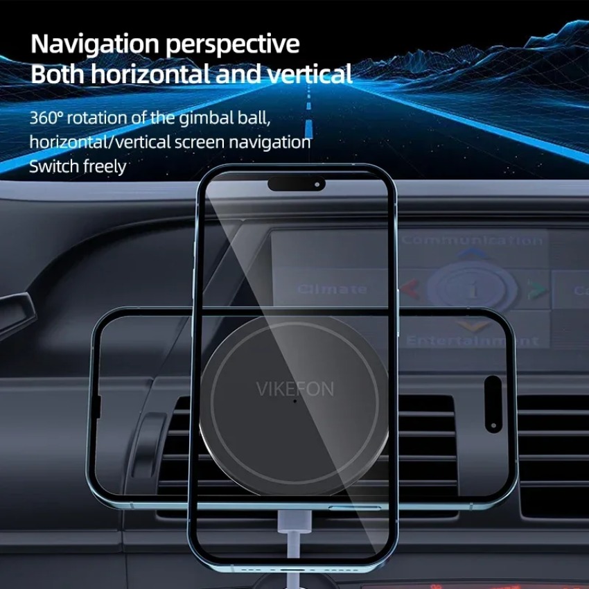 Pengisi Daya Nirkabel Mobil, D - Magnetic Phone Holder For Car Vent ulasan dan harga