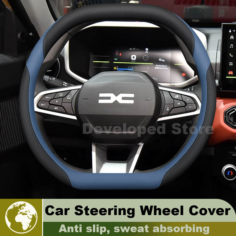 Sarung Setir Mobil Kulit Untuk - Car Steering Wheel Cover Anti Slip Breathable ulasan dan harga