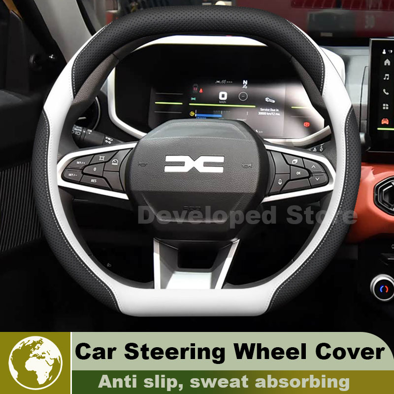 Sarung Setir Mobil Kulit Untuk - Car Steering Wheel Cover Anti Slip Breathable ulasan dan harga