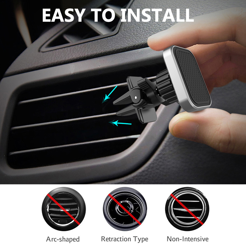 Pemegang Ponsel Magnetik Unive - Magnetic Phone Holder For Car Vent ulasan dan harga