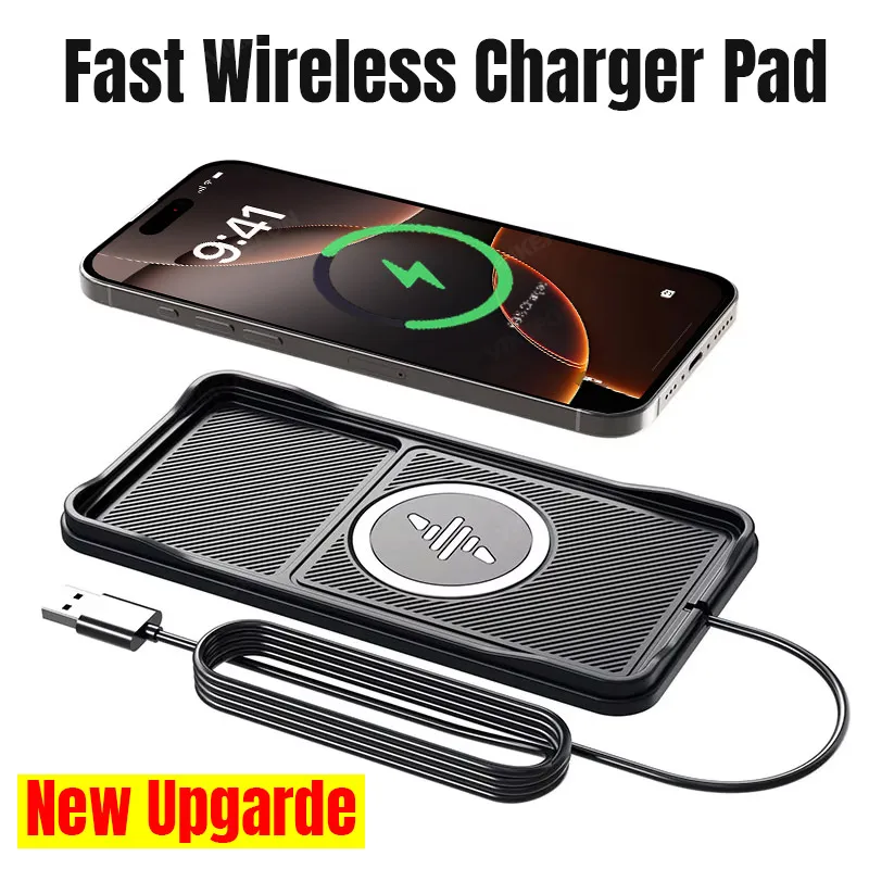Bantalan pengisi daya nirkabel - Wireless Car Charger Mount Fast Charging ulasan dan harga