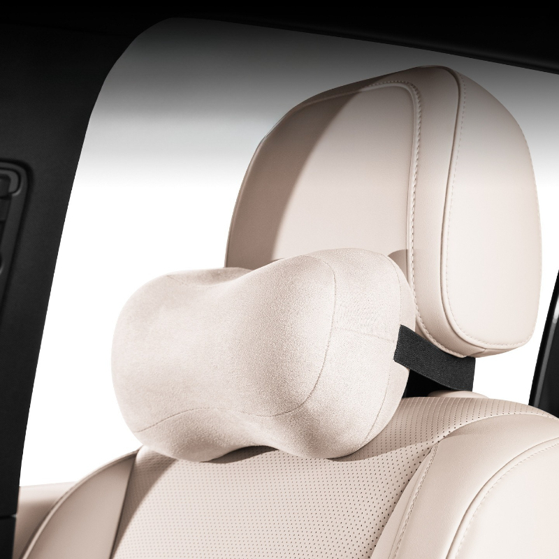 Set Bantal Leher dan Penyangga - Memory Foam Car Neck Pillow Lumbar Support ulasan dan harga