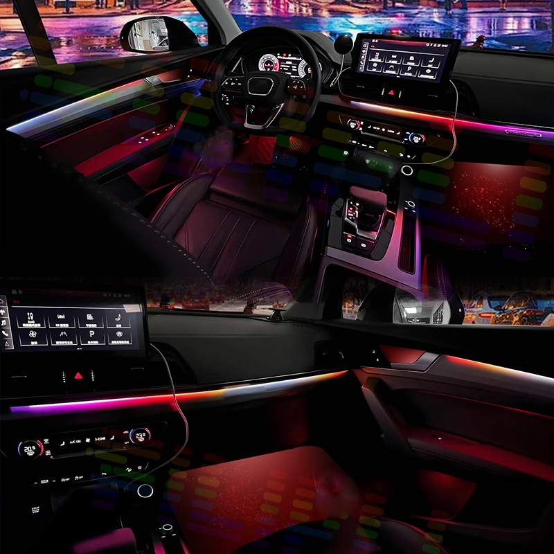6 in 1 Lampu Ambient Interior  - Led Ambient Interior Car Lights App Control ulasan dan harga
