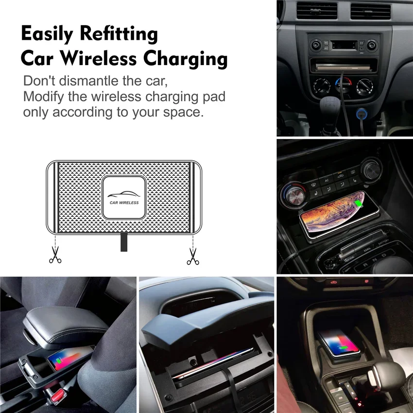 Dudukan bantalan silikon mobil - Wireless Car Charger Mount Fast Charging ulasan dan harga
