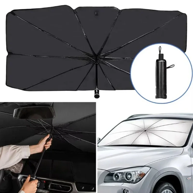 Payung Pelindung Matahari Mobi - Car Sunshade Windshield Umbrella Foldable ulasan dan harga