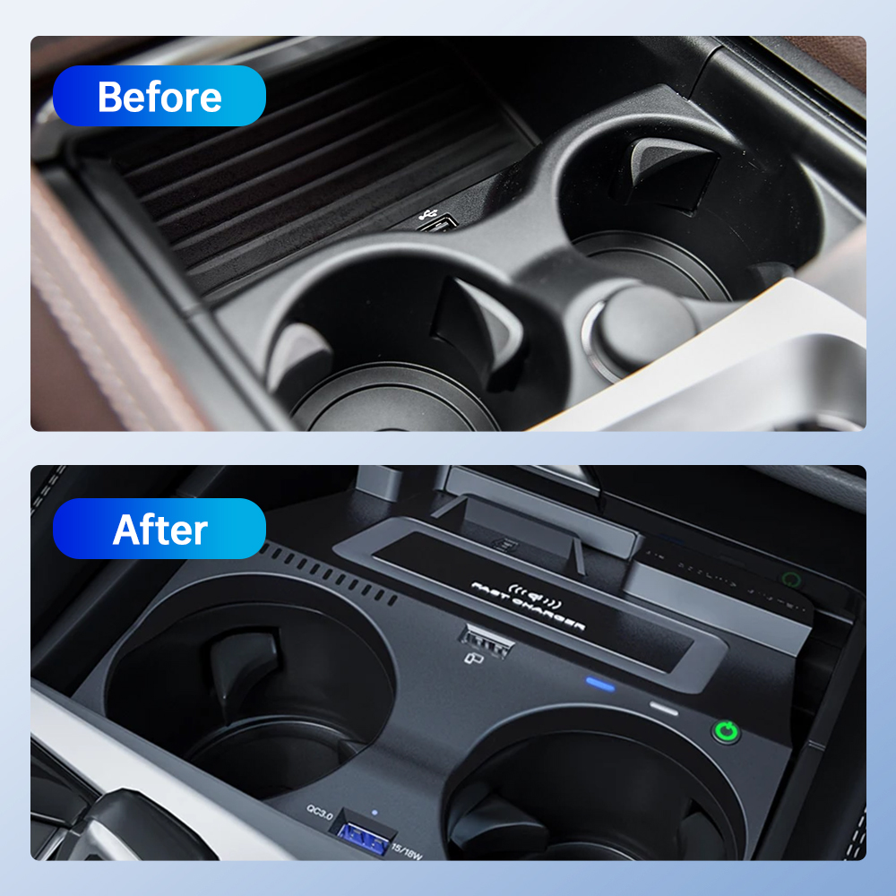 Untuk BMW Seri 5 6 G30 G38 G32 - Wireless Car Charger Mount Fast Charging ulasan dan harga