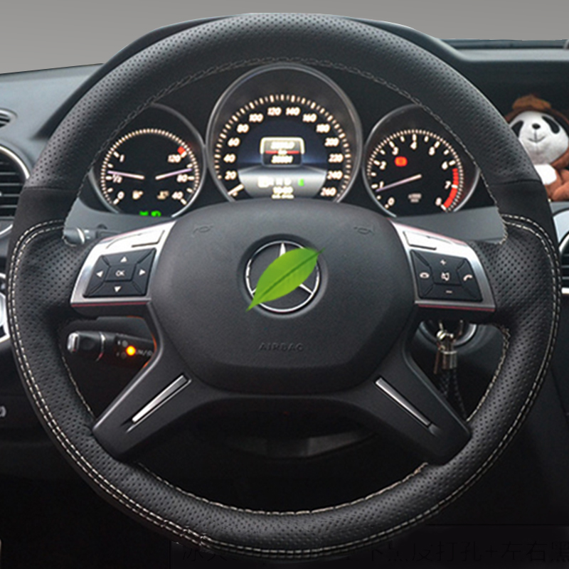 Untuk Mercedes Benz C GL M Cla - Car Steering Wheel Cover Anti Slip Breathable ulasan dan harga